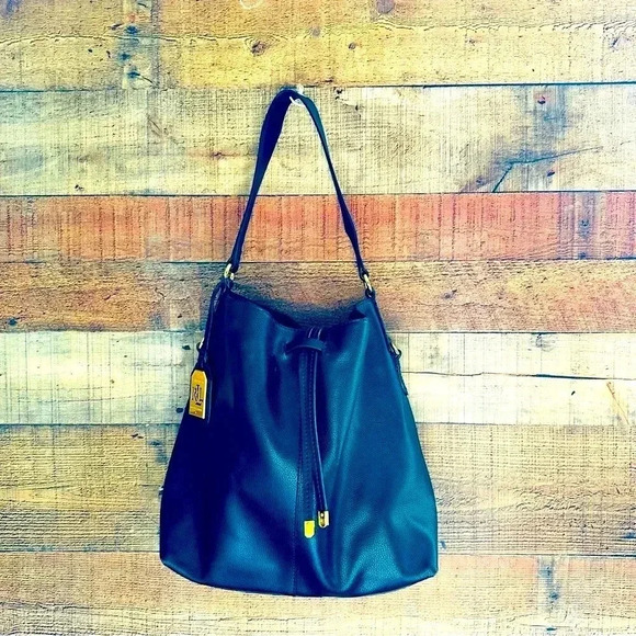 Lauren by Ralph Lauren Leather Shoulder Bag - Picture 1 of 8